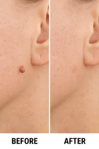 Skin tags removal Somerset before and after