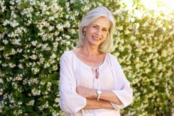 Older woman happy with urinary incontinence treatment Somerset